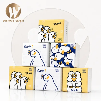 Cartoon Duck Pocket Tissue Packs