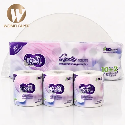 Purple 4-Ply Toilet Paper Rolls