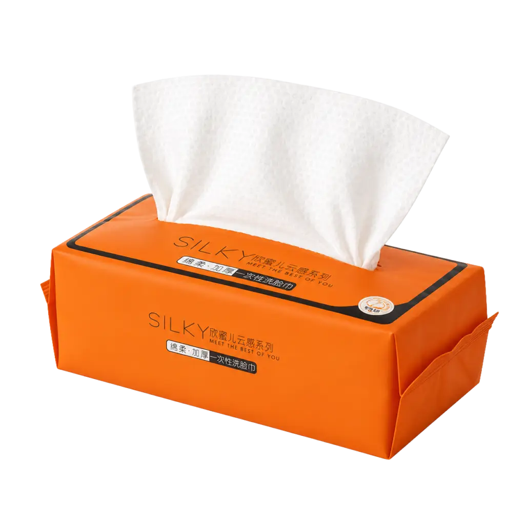 Soft cotton tissue product for packaging planning